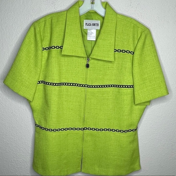 Vintage Plaza‎ South Zip Jacket Green - Picture 5 of 6